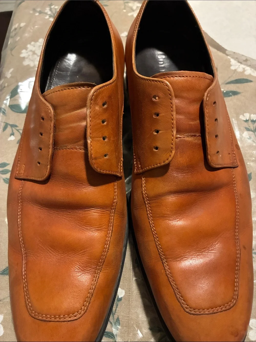 Cole Haan Men's Tan Leather Oxfords